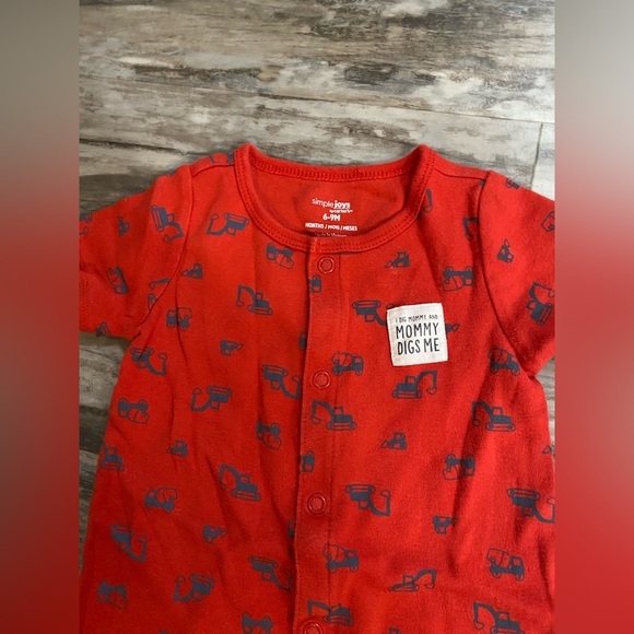 Little Me Baby Boy Cute Summer Rompers Size 9 Months - Picture 4 of 5